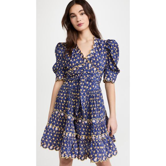 Celia B by Anthropologie Andromeda Dress in Blue Size Large - Picture 4 of 5
